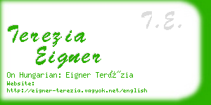 terezia eigner business card